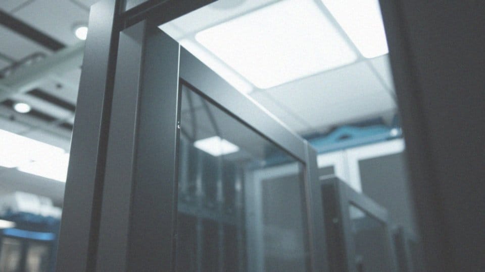 Jakie opcje drzwi oferuje szafa rack 10 cali?