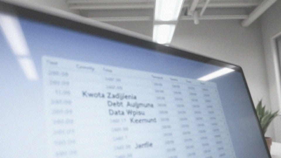 Jak wygląda wpis w rejestrze dłużników?