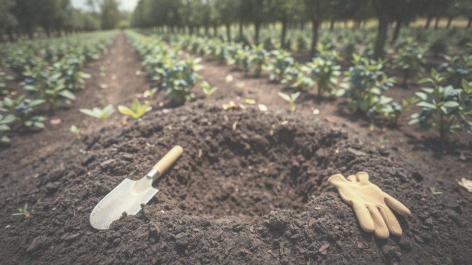 Jak głęboki powinien być dołek do sadzenia borówki?